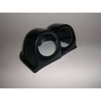 Βάση διπλή μαύρη ταμπλό 52mm