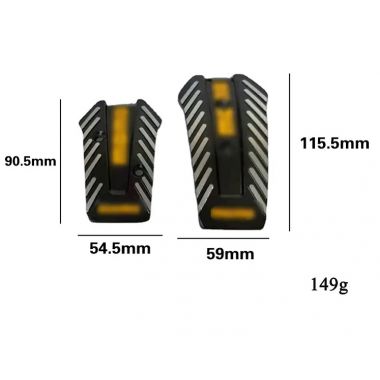 ΠΕΤΑΛΙΕΡΕΣ αλουμινίου σε μαύρο χρώμα