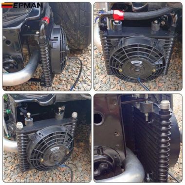 Ψυγείο λαδιού μαύρο 17 Σειρές AN-10