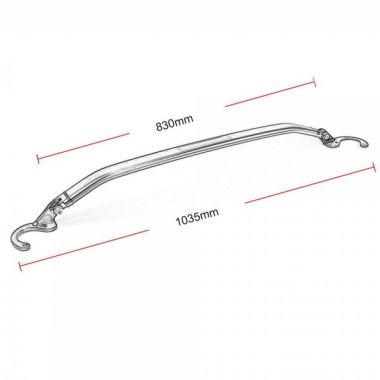 Μπάρα θόλων μαύρη Honda CIVIC