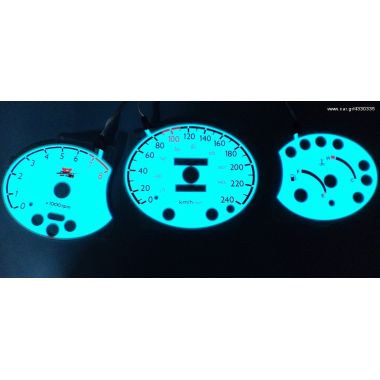 Λευκά όργανα φωτιζόμενα Hyundai Tiburon 97+