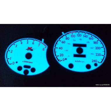 Λευκά όργανα φωτιζόμενα Hyundai Tiburon 97+