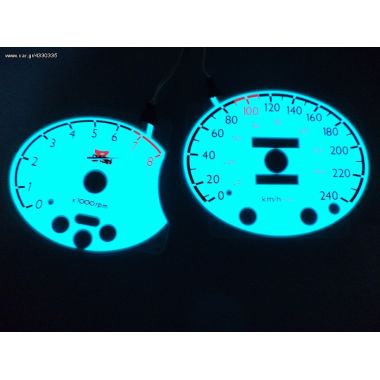 Λευκά όργανα φωτιζόμενα Hyundai Tiburon 97+