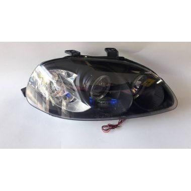 Μπροστινά φανάρια σε μαύρο χρώμα Angel eyes Honda Civic 96-98 2/3/4D black  Θα σας αλλάξουμε τα φώτα για να ξεχωρίζετε από τους άλλους και να "βλέπετε" καλύτερα. Με δαχτυλίδι Angel Eyes!   Όλα μας τα φανάρια είναι της εταιρείας SONAR